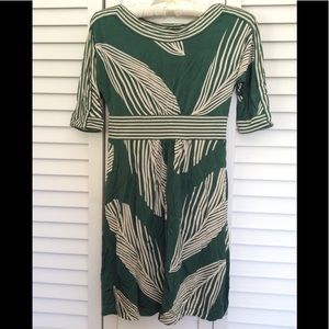 BCBG MaxAzria Green & White Print Dress